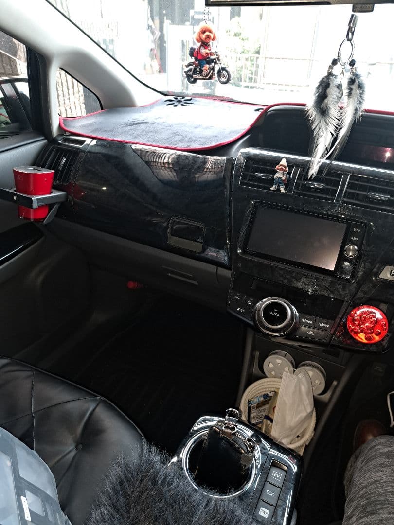 プリウスα黒木目インテリアパネル10枚セット