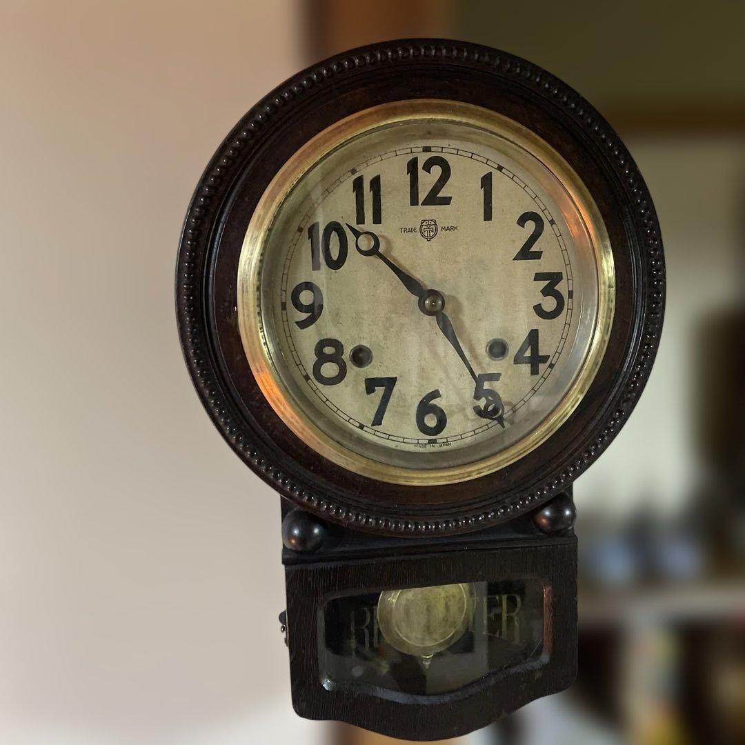 アンティーク掛け時計　稼働品