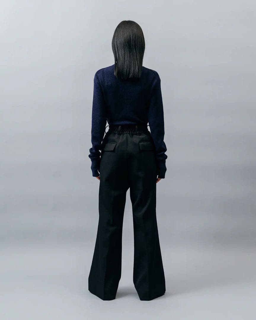 パンツ HEAVY WOOL FLARE TROUSERS SUBLATIONS