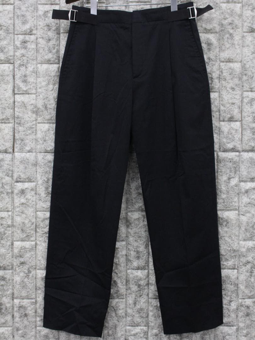 ▲HERMESエルメス センタープレス ワイドパンツ ウエストベルト