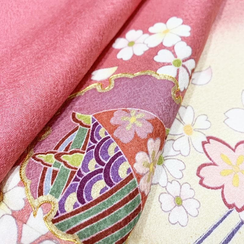 502z31,501y7,小物類☆可愛い！振袖 金駒刺繍 桜 うさぎ☆美品