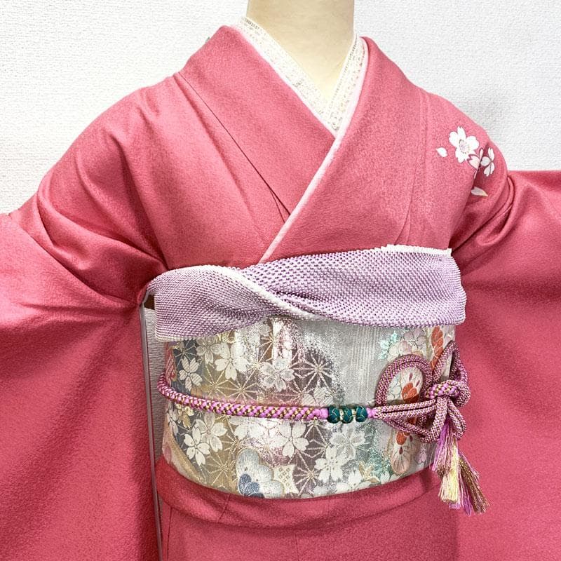 502z31,501y7,小物類☆可愛い！振袖 金駒刺繍 桜 うさぎ☆美品