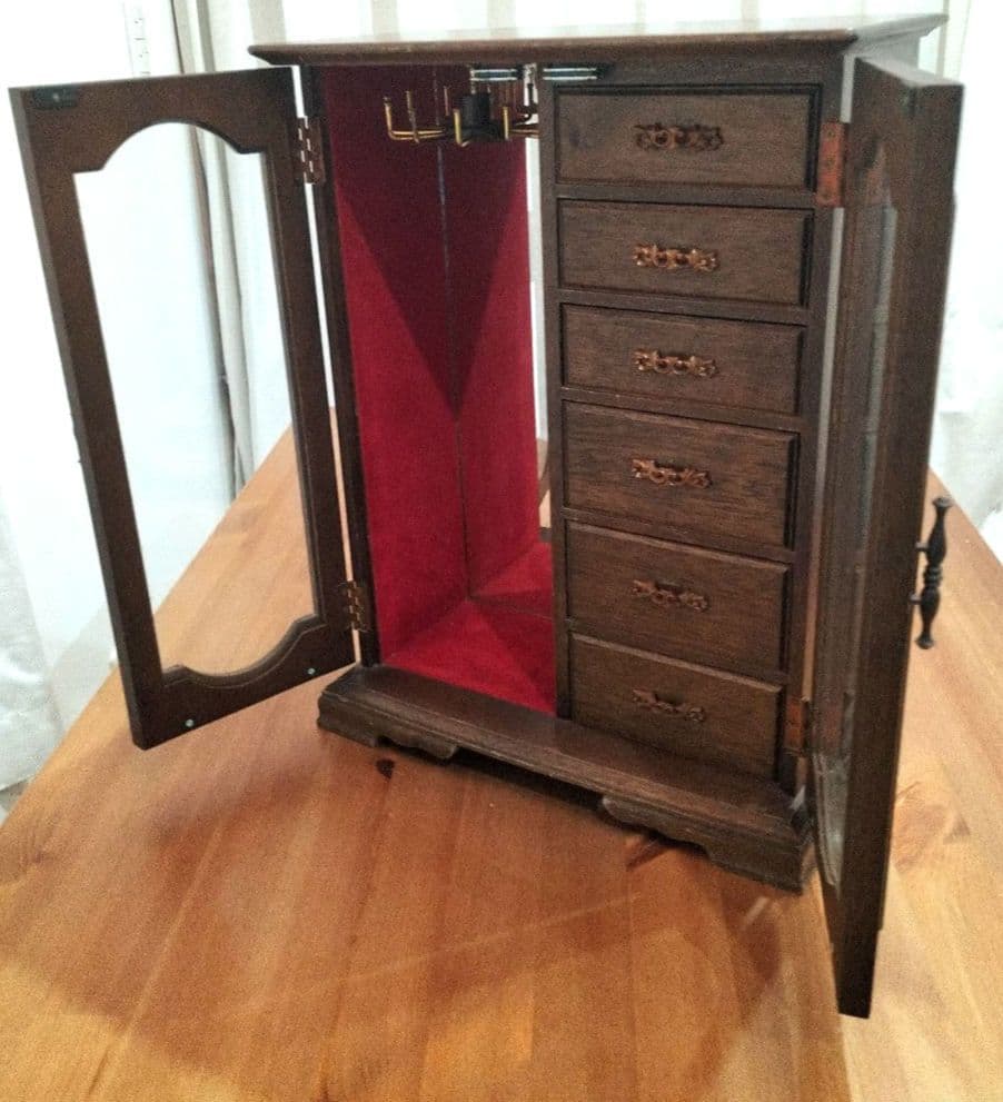 木製 ヴィンテージ ジュエリーボックス