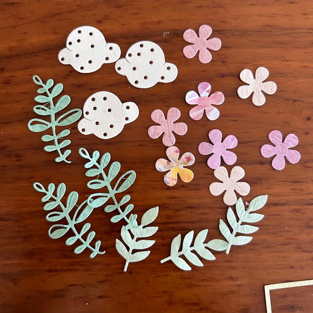 動物　ペーパークラフト　アルバム素材　色紙素材　ダイカット メッセージカード