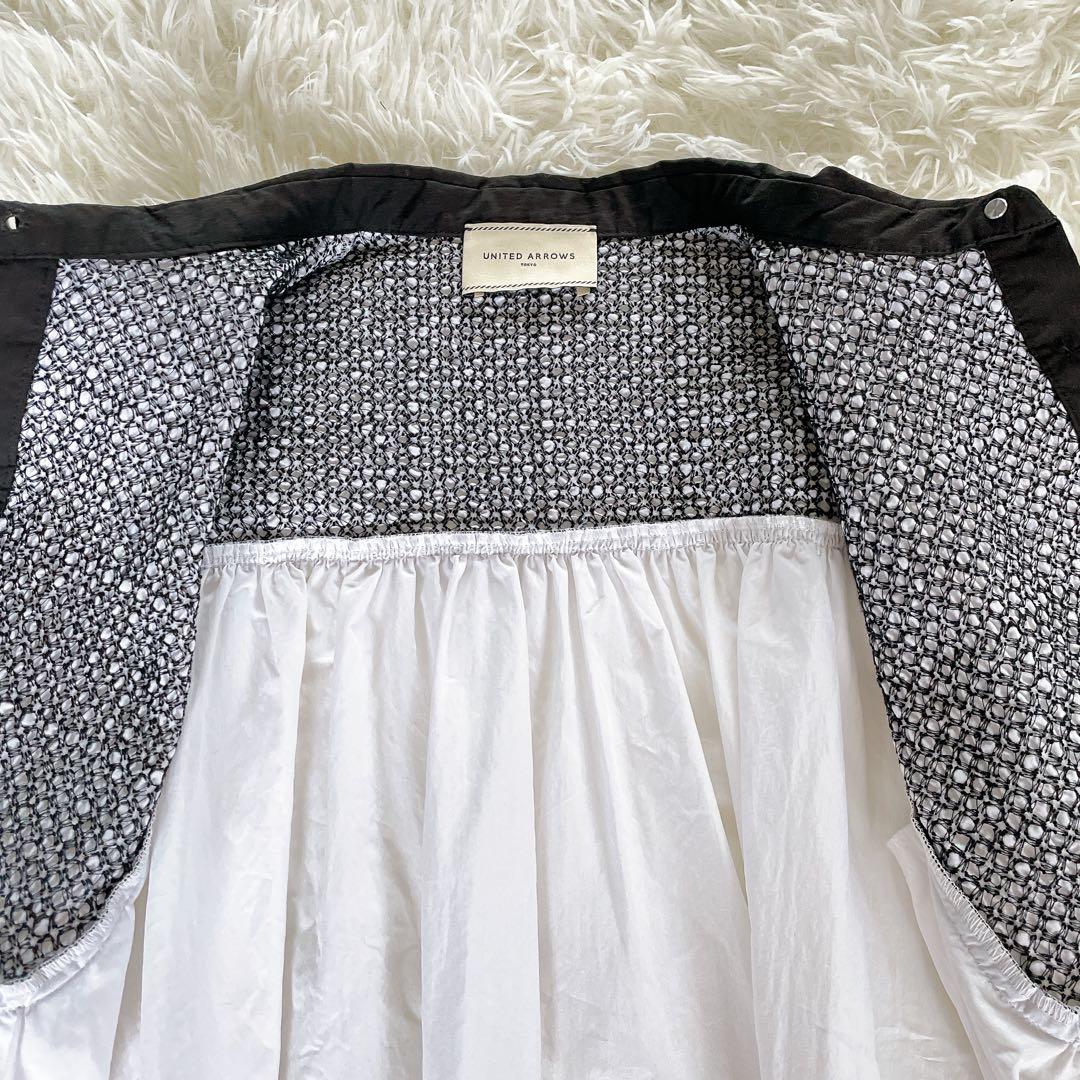 希少✨【ユナイテッドアローズ】エンブロイダリー コンビ ショートスリーブブラウス