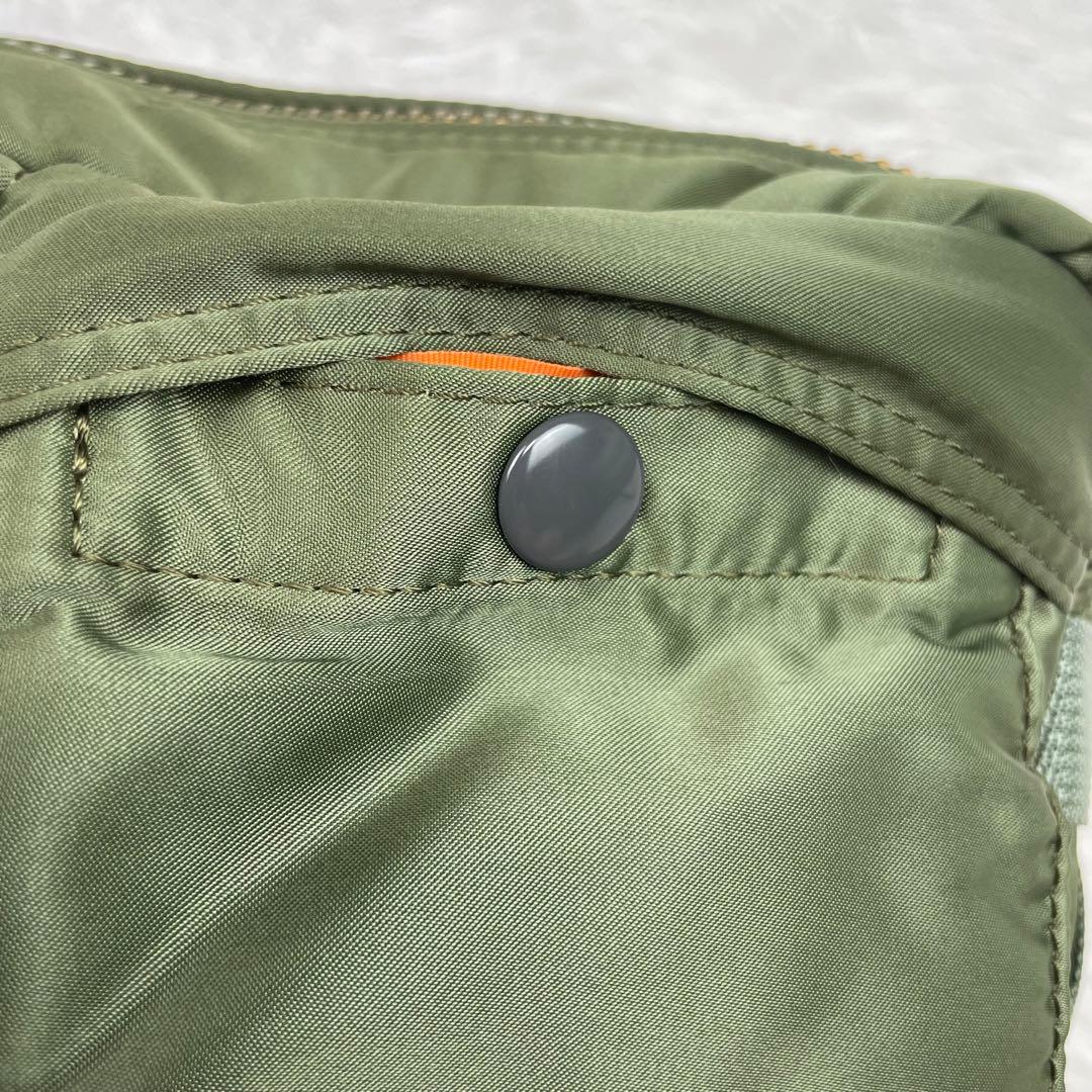 超極美品✨PORTER✨タンカー✨ウエストボディバッグ✨希少人気カラー✨カーキ緑