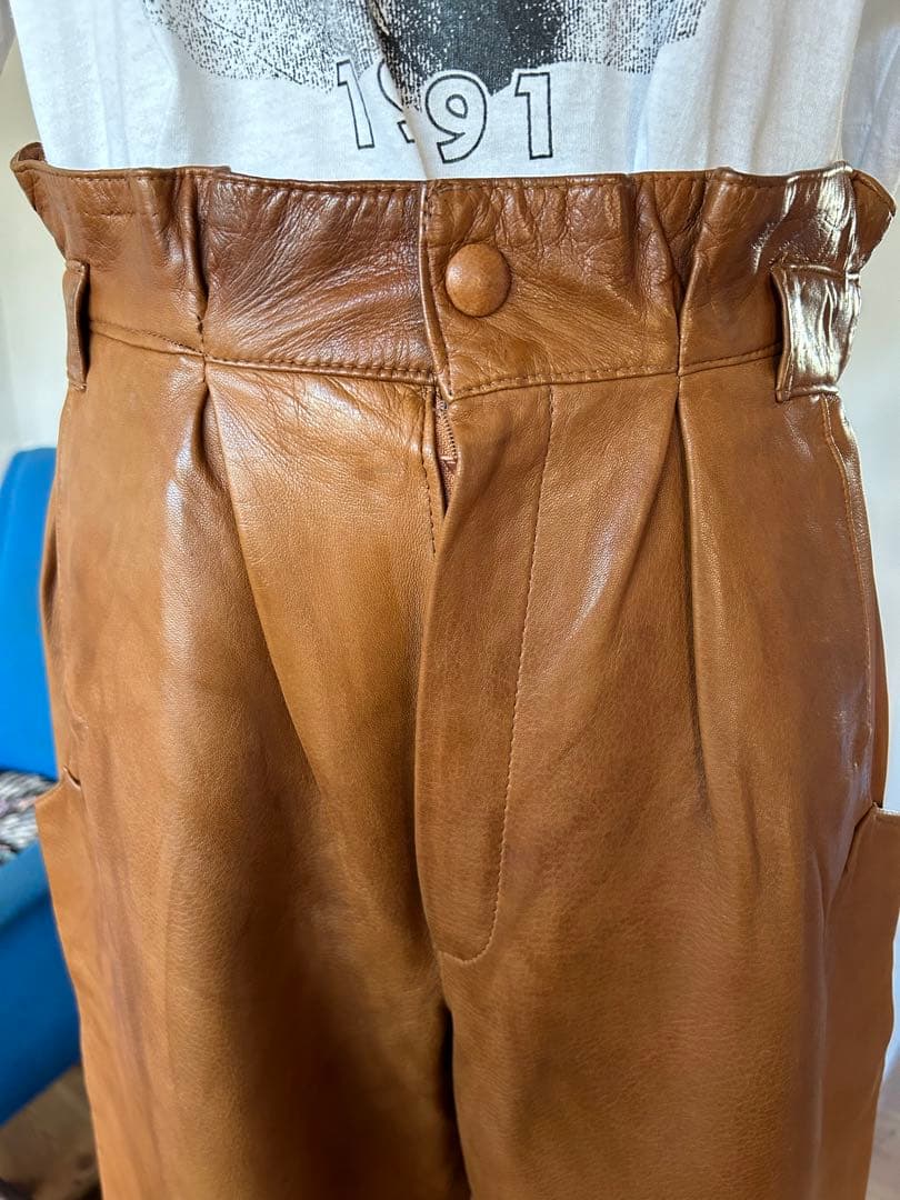ビンテージ　レザーパンツ　革パンツ