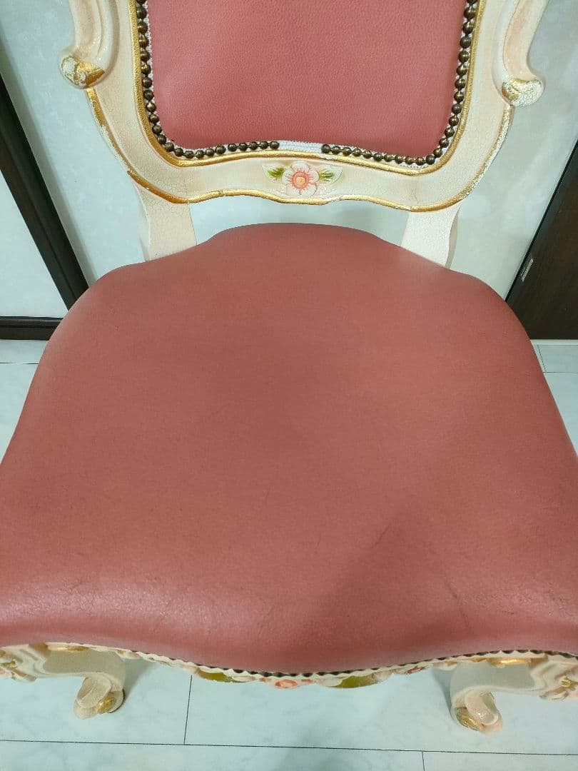 ロココ調 ダイニングチェア 1脚（４つ目）