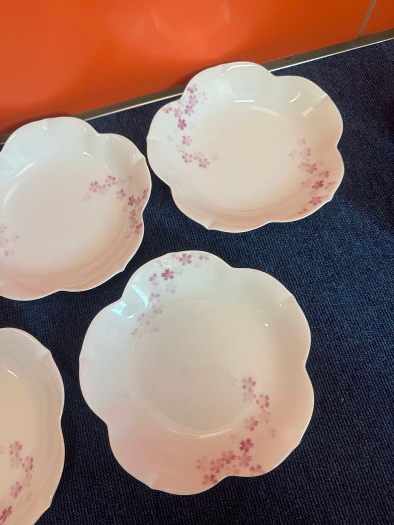 2024 深川製磁　桜　和皿　5客　未使用
