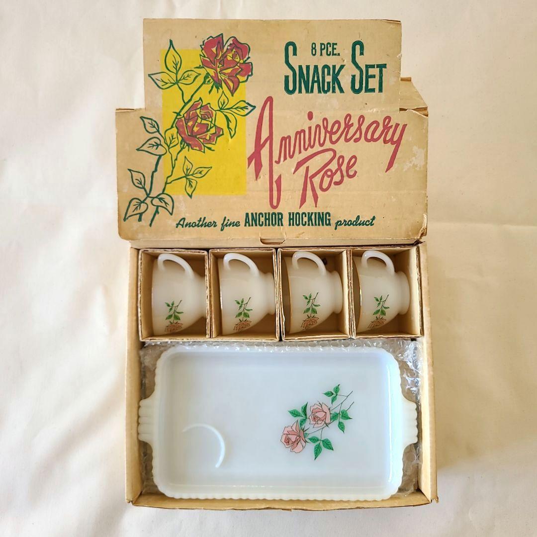 アンカーホッキング　アニバーサリーローズ　スナックセット　4個セット　箱入り