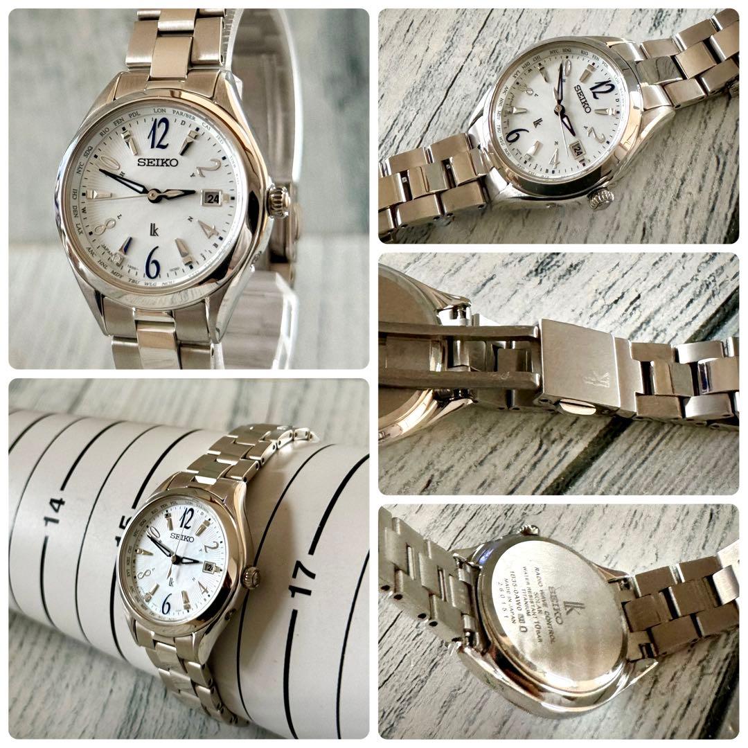 【希少】SEIKO ルキア 腕時計 1B35-0AW0 チタン 電波ソーラー