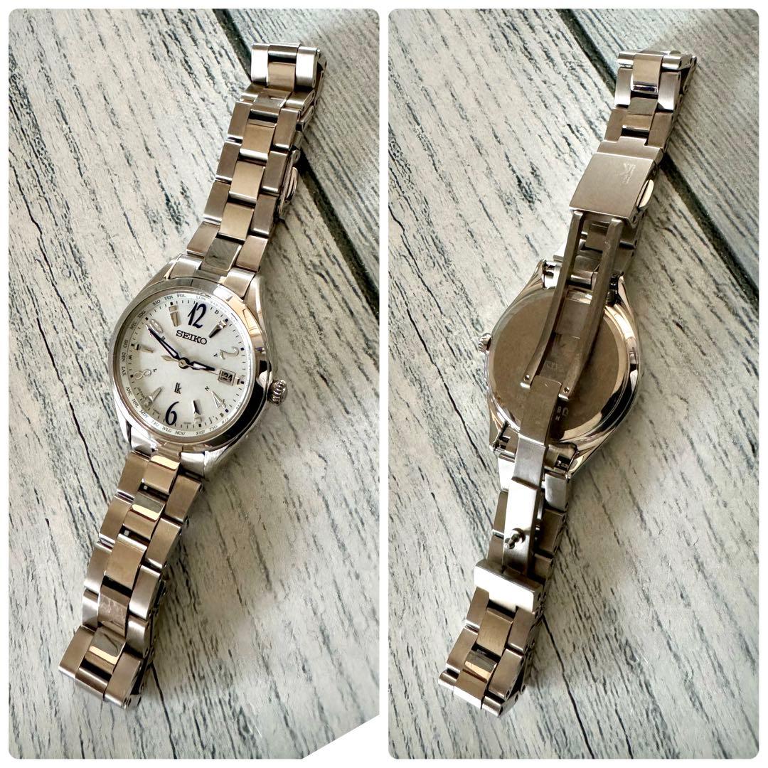 【希少】SEIKO ルキア 腕時計 1B35-0AW0 チタン 電波ソーラー