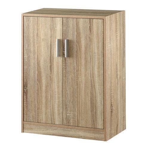 シューズボックス 靴箱 下駄箱 玄関収納 棚60cm 木製 奥深 オーク