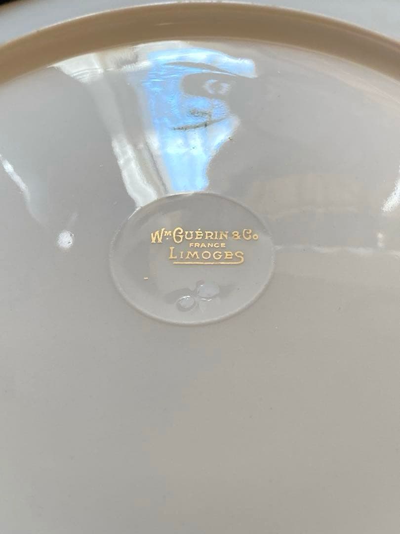 【ゲラン／リモージュ】22金彩 アシッドゴールド／皿 プレート ４枚セット