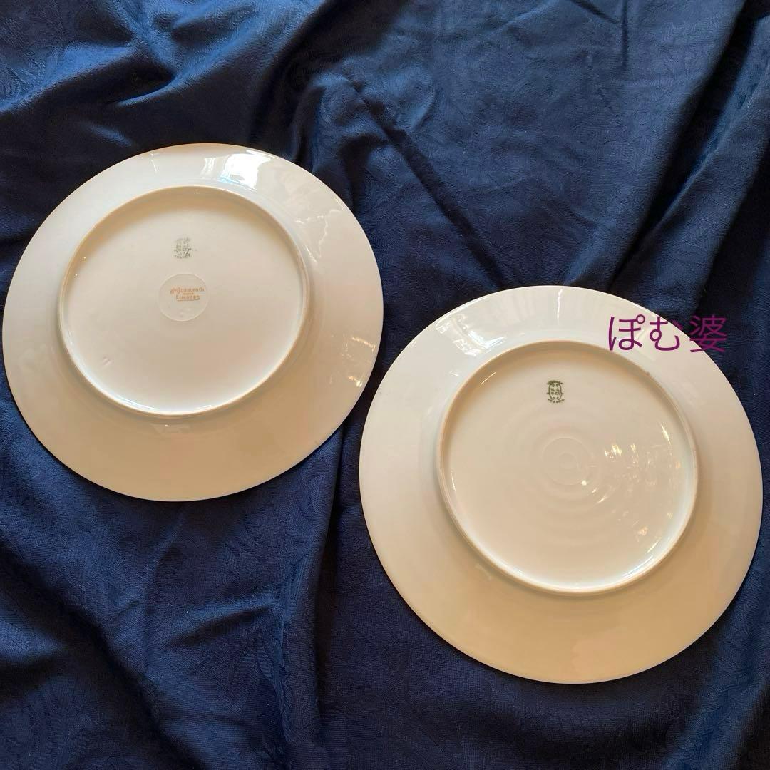 【ゲラン／リモージュ】22金彩 アシッドゴールド／皿 プレート ４枚セット