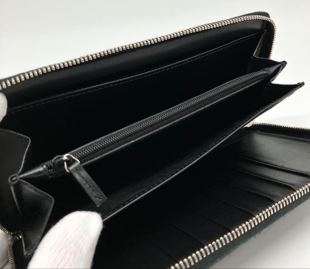 ⭐️ 極美品 グッチ GG エンボス ジッピー オーガナイザー 長財布 ブラック