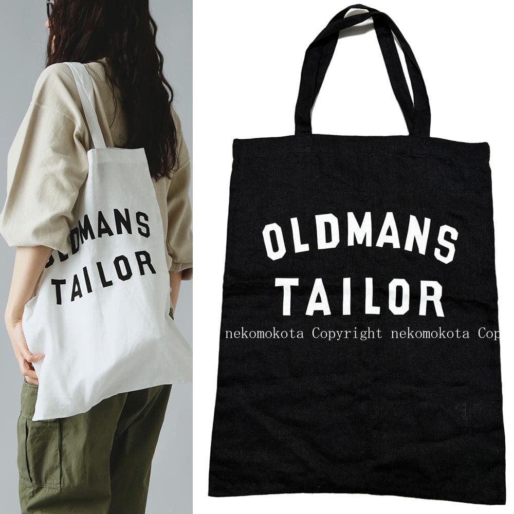 オールドマンズテーラー OMT PRINT TOTE BAG トートバッグ 黒