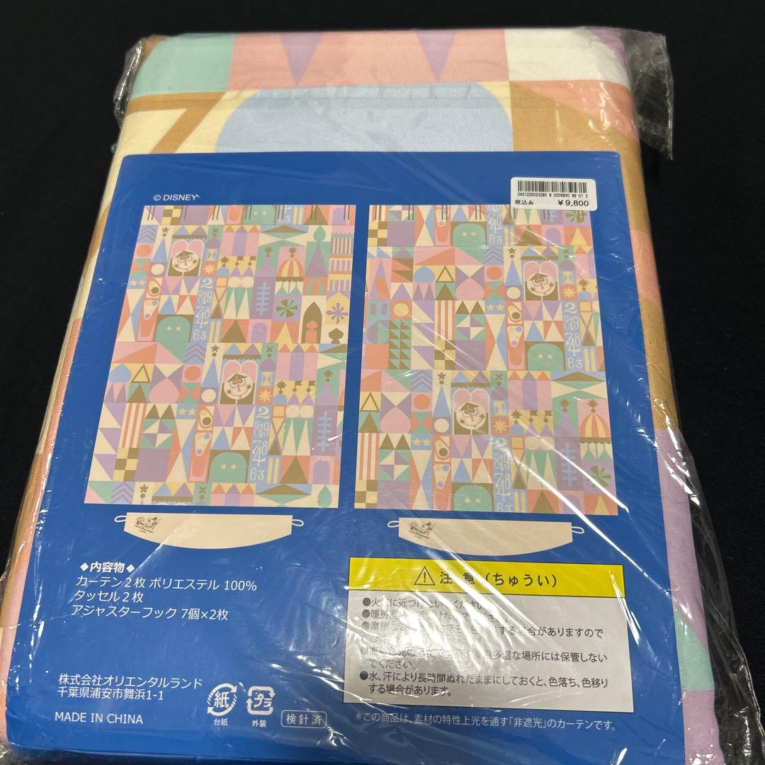 東京ディズニーリゾート カーテン イッツアスモールワールド 100×200cm