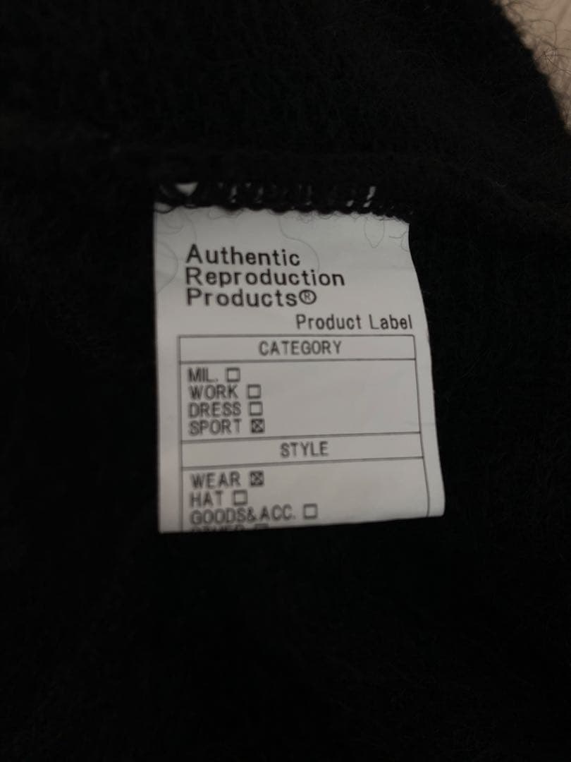 A.R.P Premium Mohair Cardigan Black 野村訓市