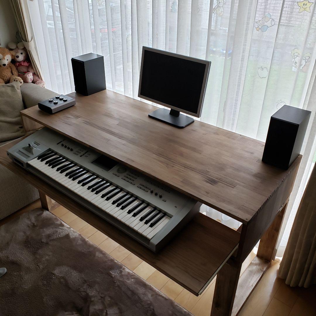 DTMデスク　S140-55(300)アンティーク　ウォールナット仕上げ　木製