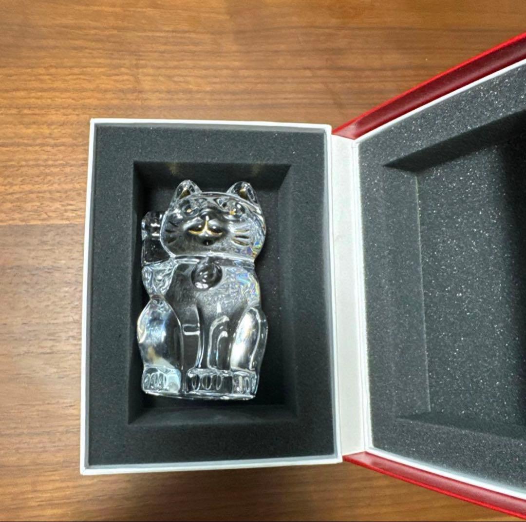 【美品】バカラ 招き猫