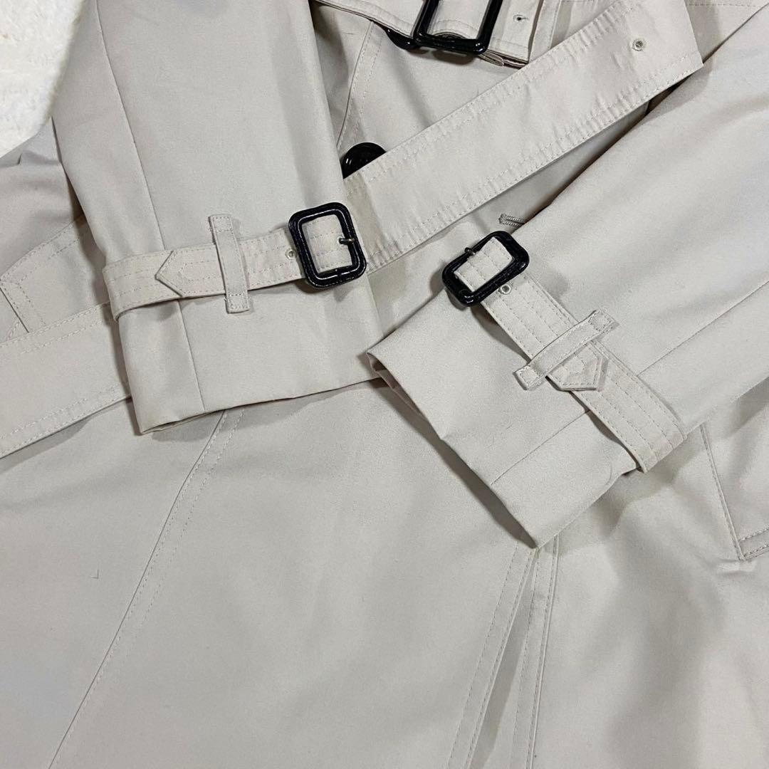 極美品● バーバリーロンドン トレンチコート ベルト ノバチェック ベージュ M