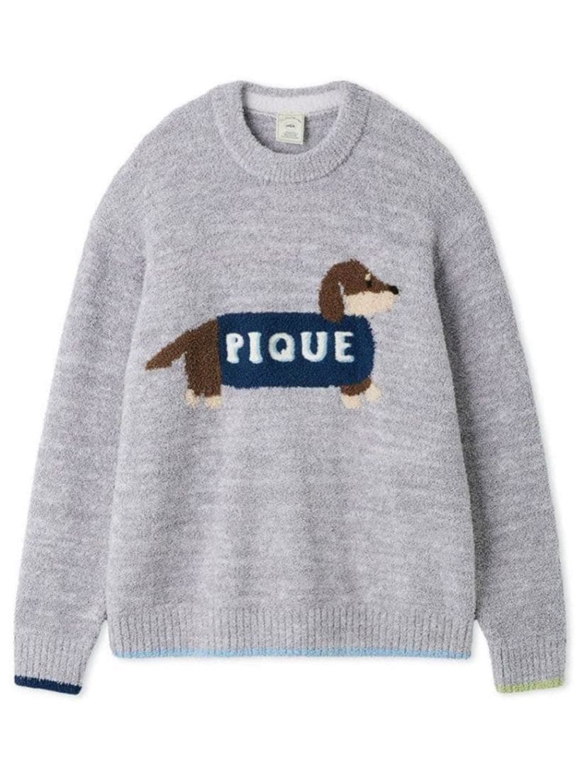 ジェラートピケ♡ベビモコダックスフンドジャガードプルオーバー&ボーダーパンツ