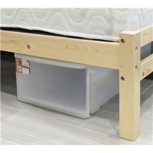 すのこシングルベッド ダークブラウン 【組立品】