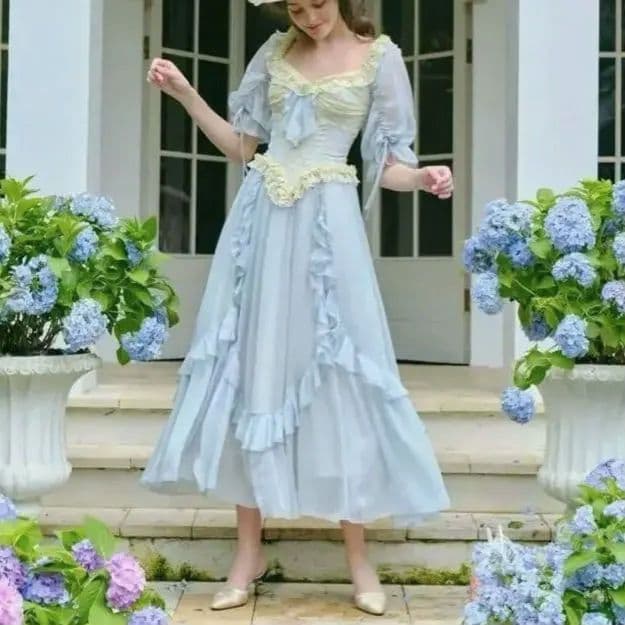 【新品タグ付き】Lacemade 完売 ミスリラのフレアーコルセット ワンピース