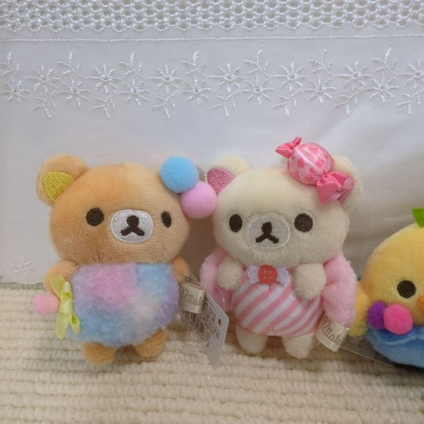 リラックマ　コリラックマ　てのりぬいぐるみ　ジュエルケース　ピンク２つ