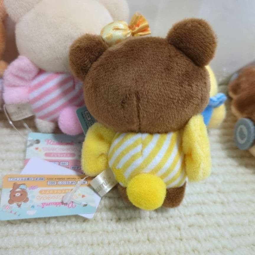 リラックマ　コリラックマ　てのりぬいぐるみ　ジュエルケース　ピンク２つ