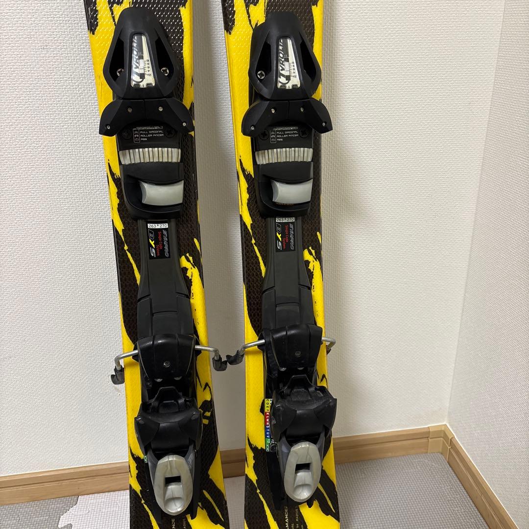 状態良好 HEAD SALAMANDER 調節ビン付 SYMPROショートスキー