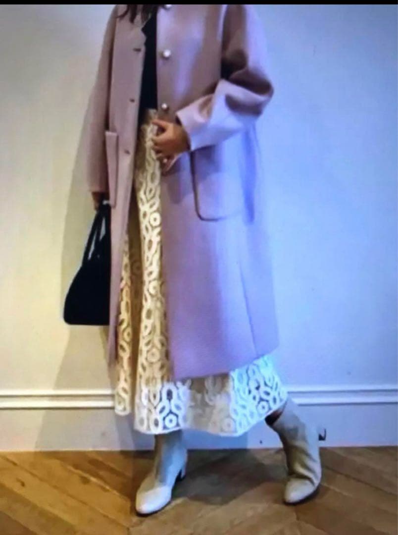 ルルウィルビー サークルレーススカート　アイボリー　アルアバイル