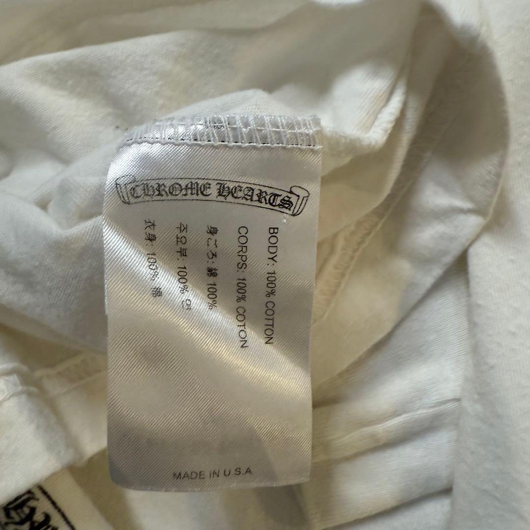 CHROME HEARTS クロムハーツホワイト長袖カットソー