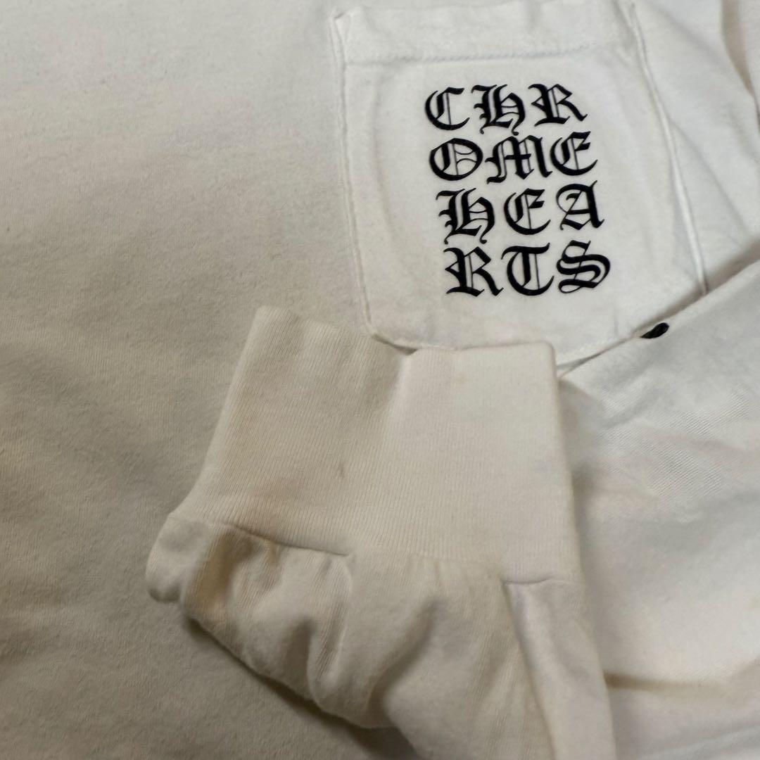 CHROME HEARTS クロムハーツホワイト長袖カットソー