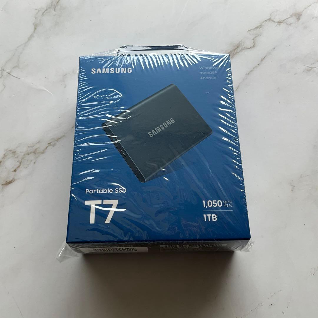 SAMSUNG 外付けSSD T7 1TB /ポータブル型 グレー