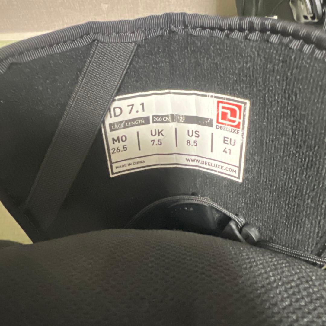 18-19DEELUXE ID7.1 BLACKディーラックス 美品26.5cm