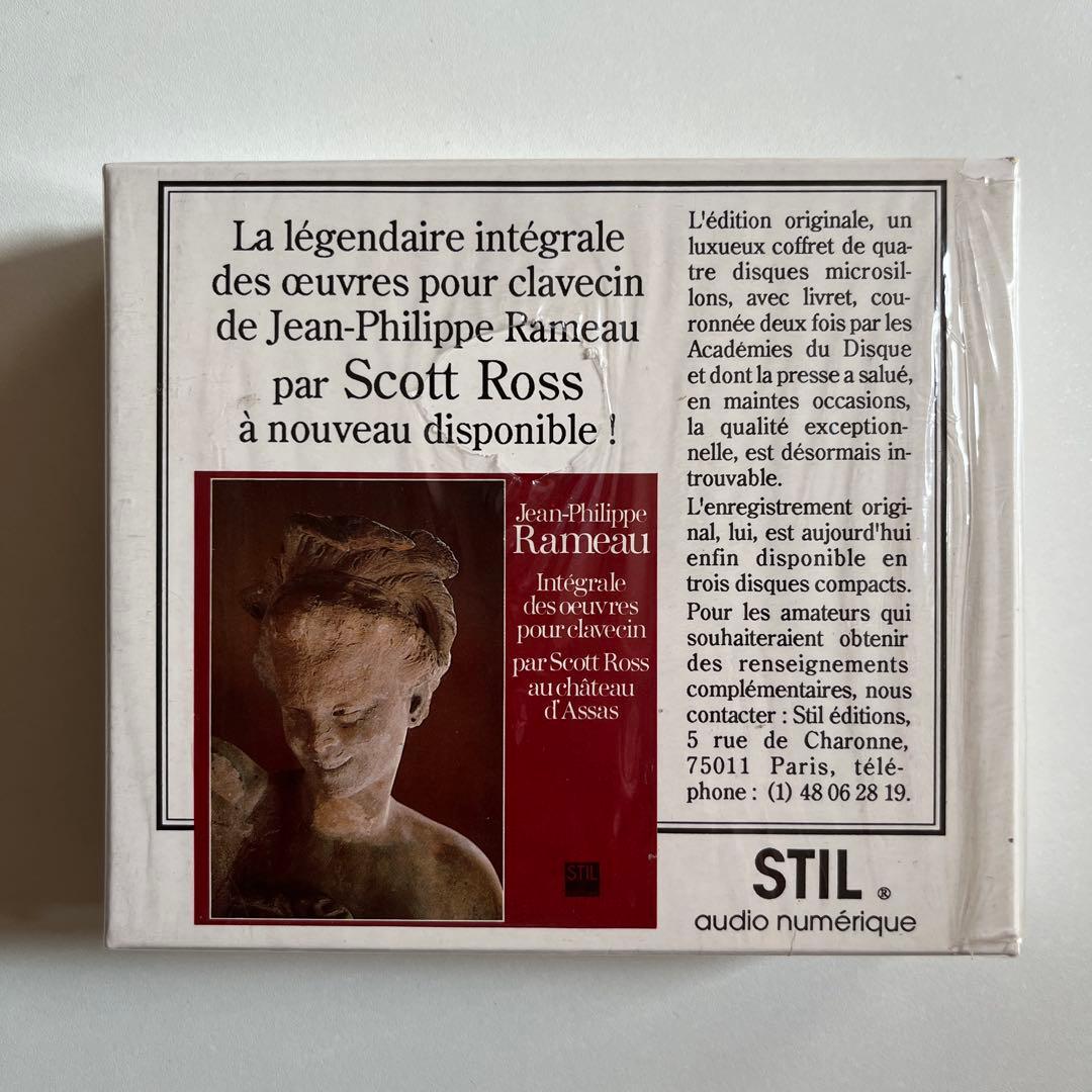 ラモー：クラブサン曲全集 / スコット・ロス 輸入盤CD3枚組ボックス