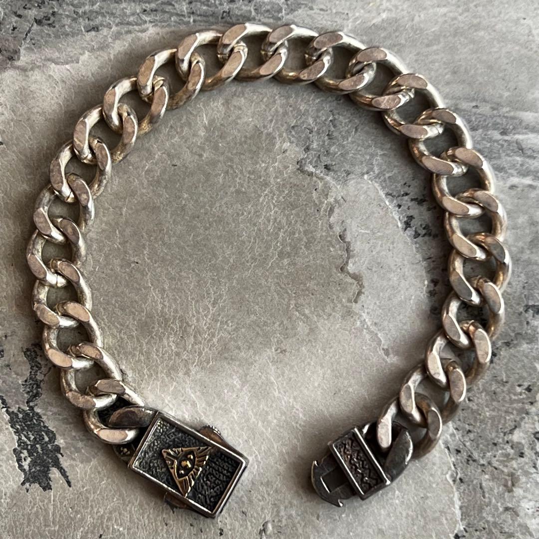 VINTAGE ヴィンテージ 喜平チェーン ブレスレット 真実の目 バックル