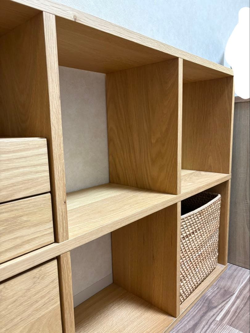 【期間限定価格】送料込み【無印良品】スタッキングシェルフ ３段×２列＋付属品