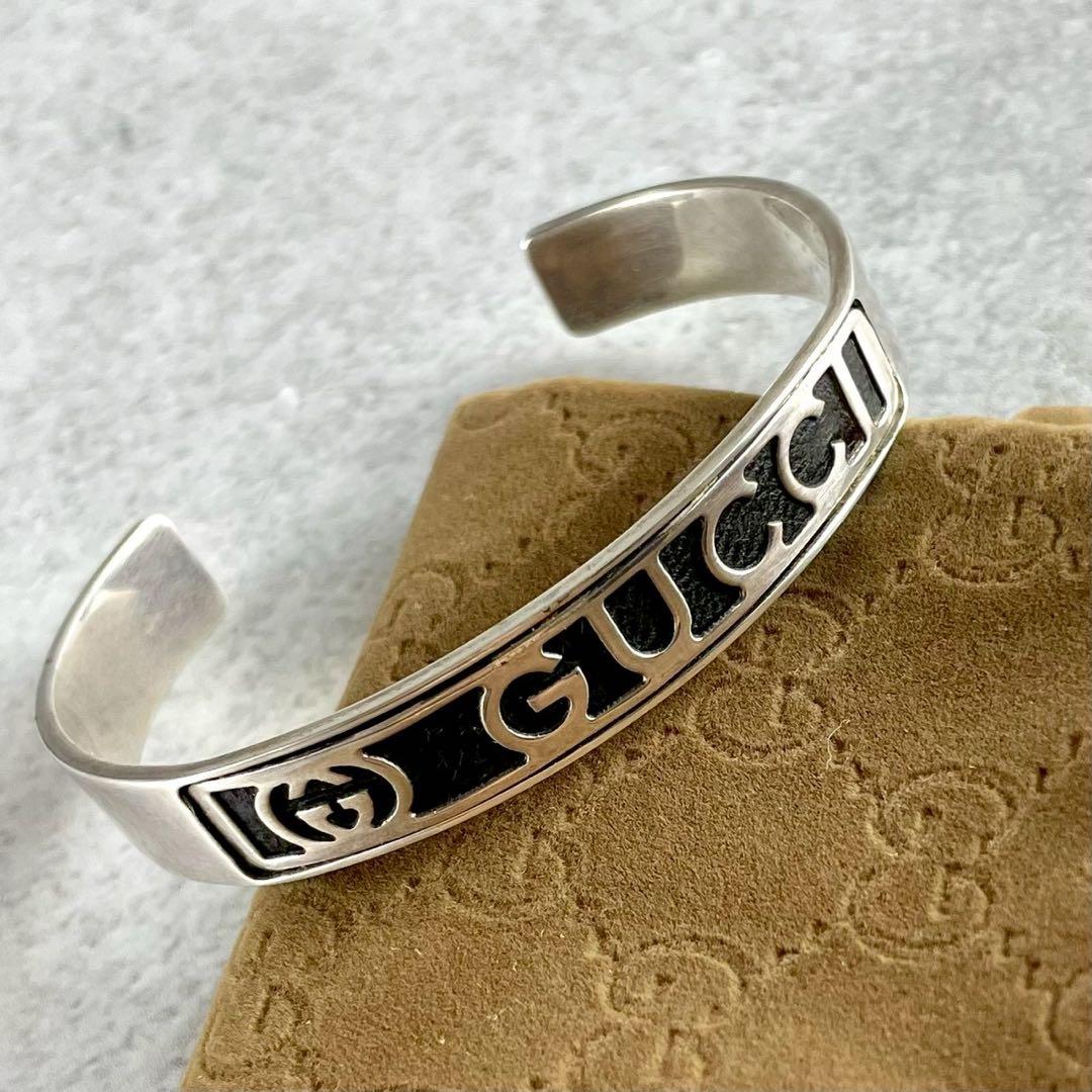 アクセサリー GUCCI Mint Interlocking GG Bangle 925