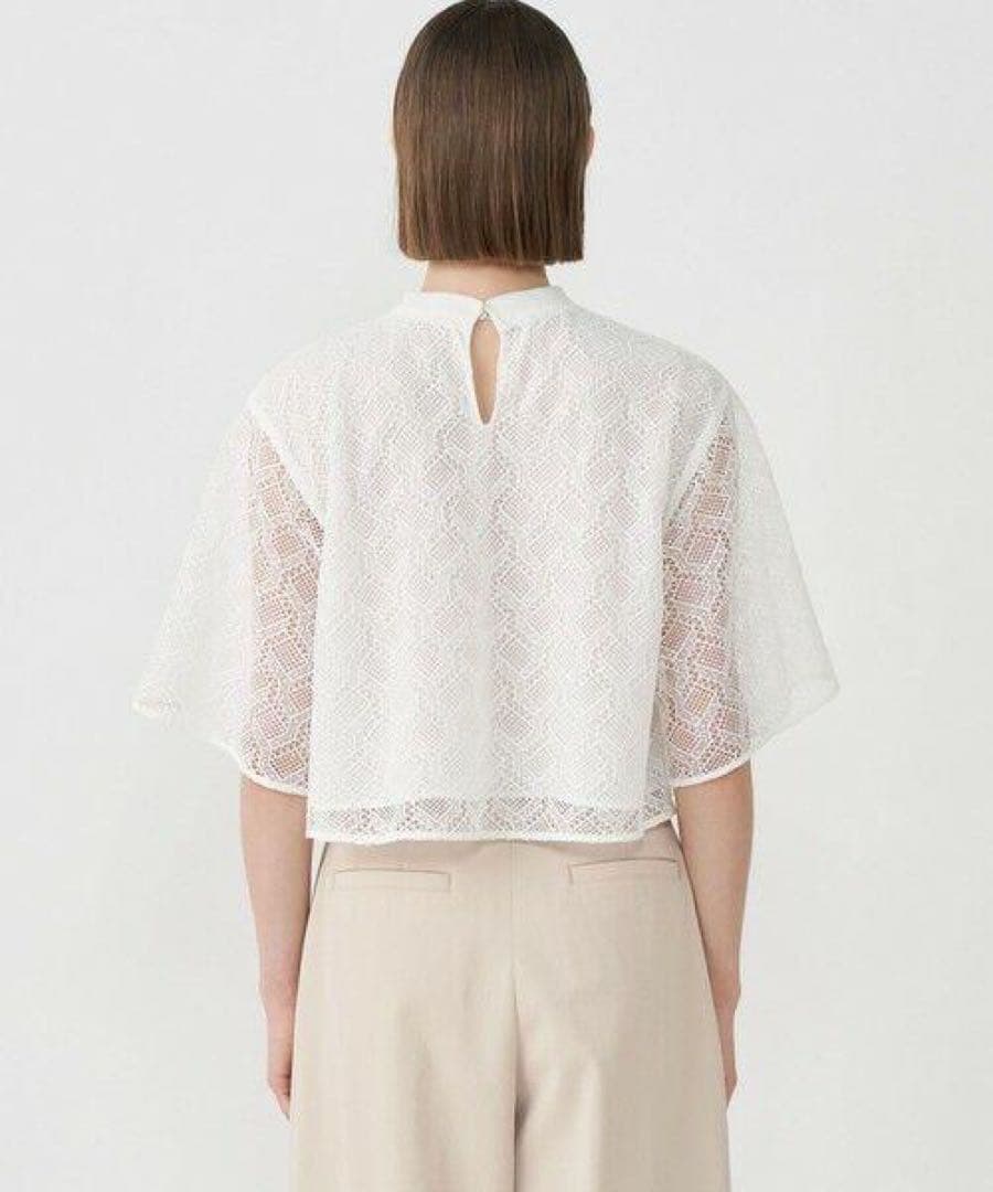 美品 トゥモローランド ボールジィ 2,5万円 総レースふんわりブラウス　上品