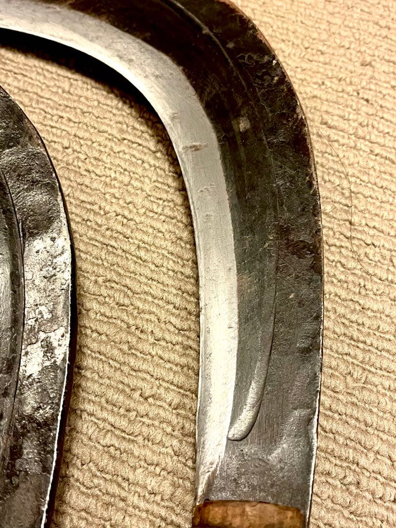 在銘夜叉龍他　極上造林鎌4本まとめて　草刈鎌 大鎌 林業 草刈　長柄鎌