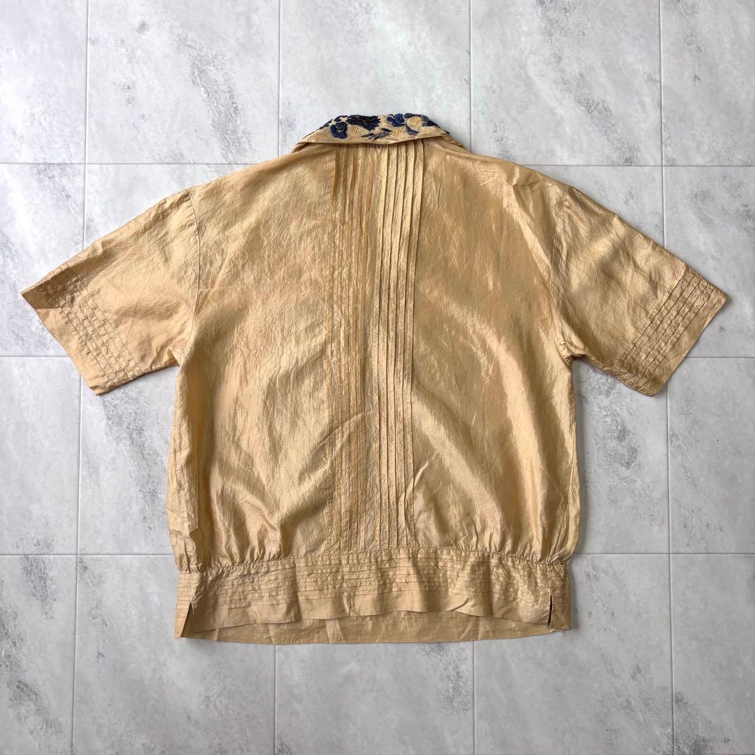 【archive】dries van noten シルク100% 手刺繍ブラウス