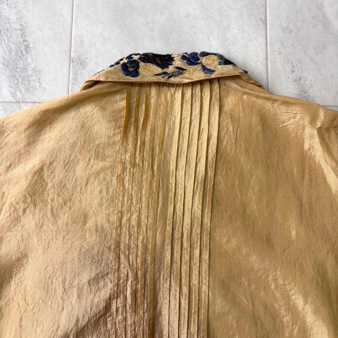 【archive】dries van noten シルク100% 手刺繍ブラウス