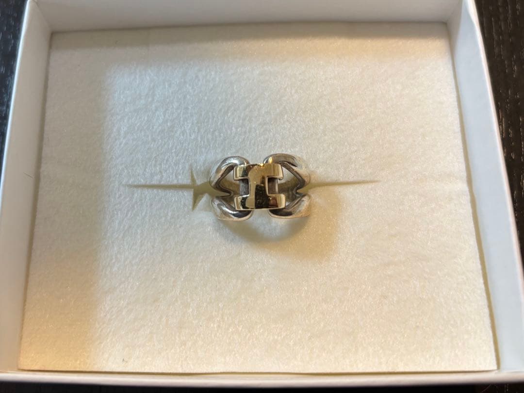 エルメス ヴィンテージ　ヒストリーリング 表記サイズ53 SV YG コンビ