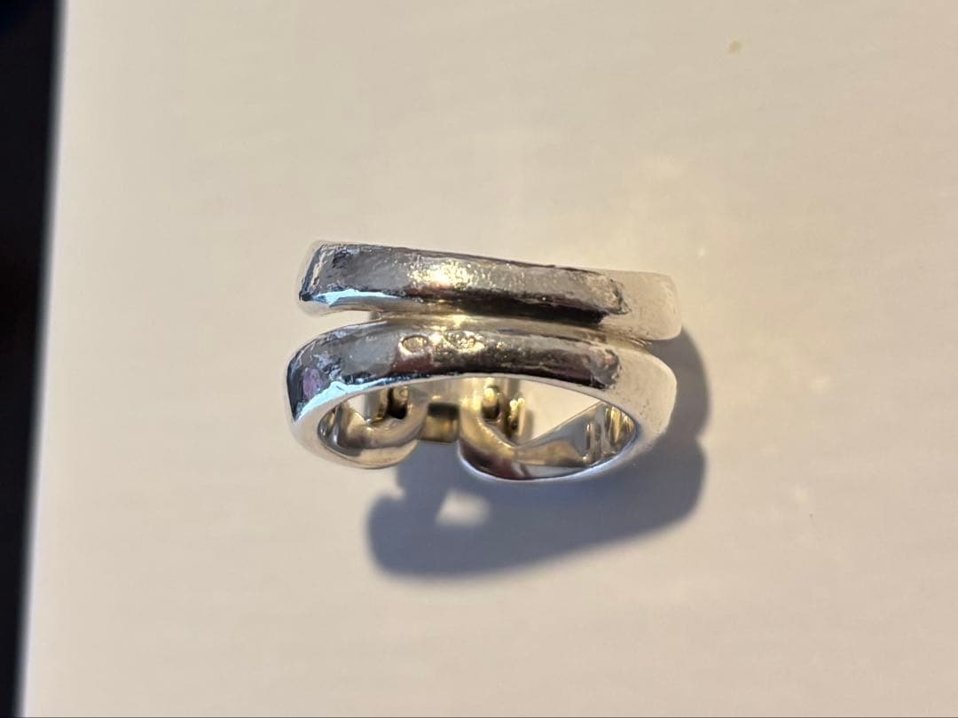 エルメス ヴィンテージ　ヒストリーリング 表記サイズ53 SV YG コンビ