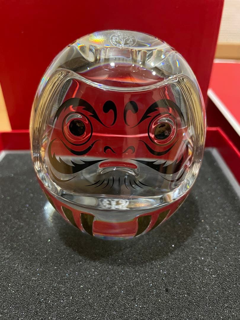 Baccarat バカラ ダルマ クリスタル置物 インテリア 縁起物