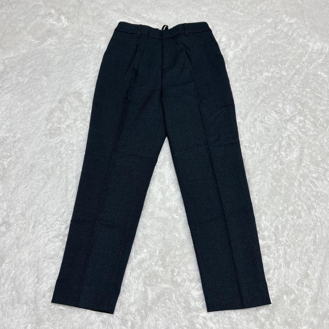 インディヴィ　シャンブレー　パンツスーツセットアップ　洗える　現行　秋冬