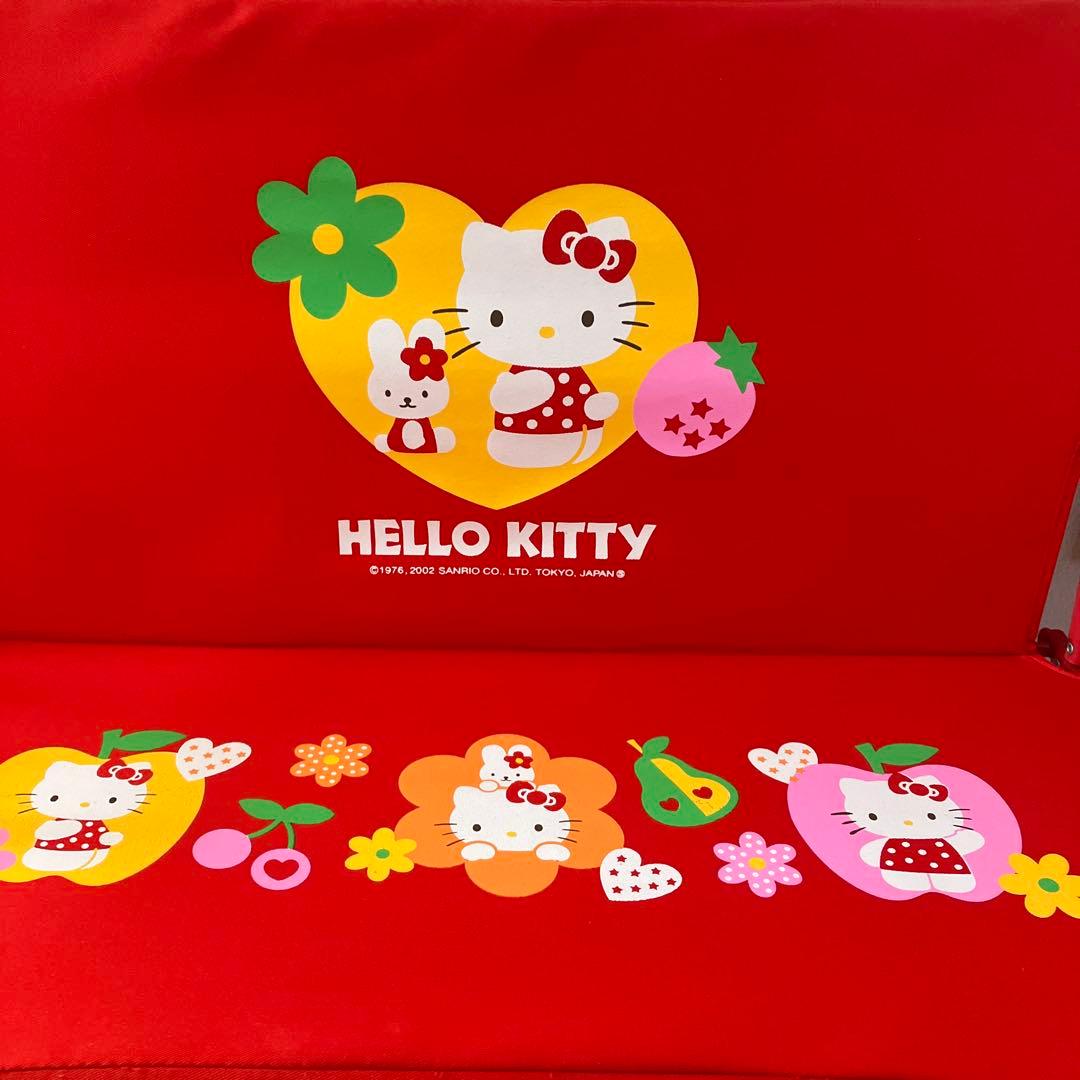 ハローキティ　折りたたみ椅子　アウトドアベンチ　レア　折り畳みベンチシート